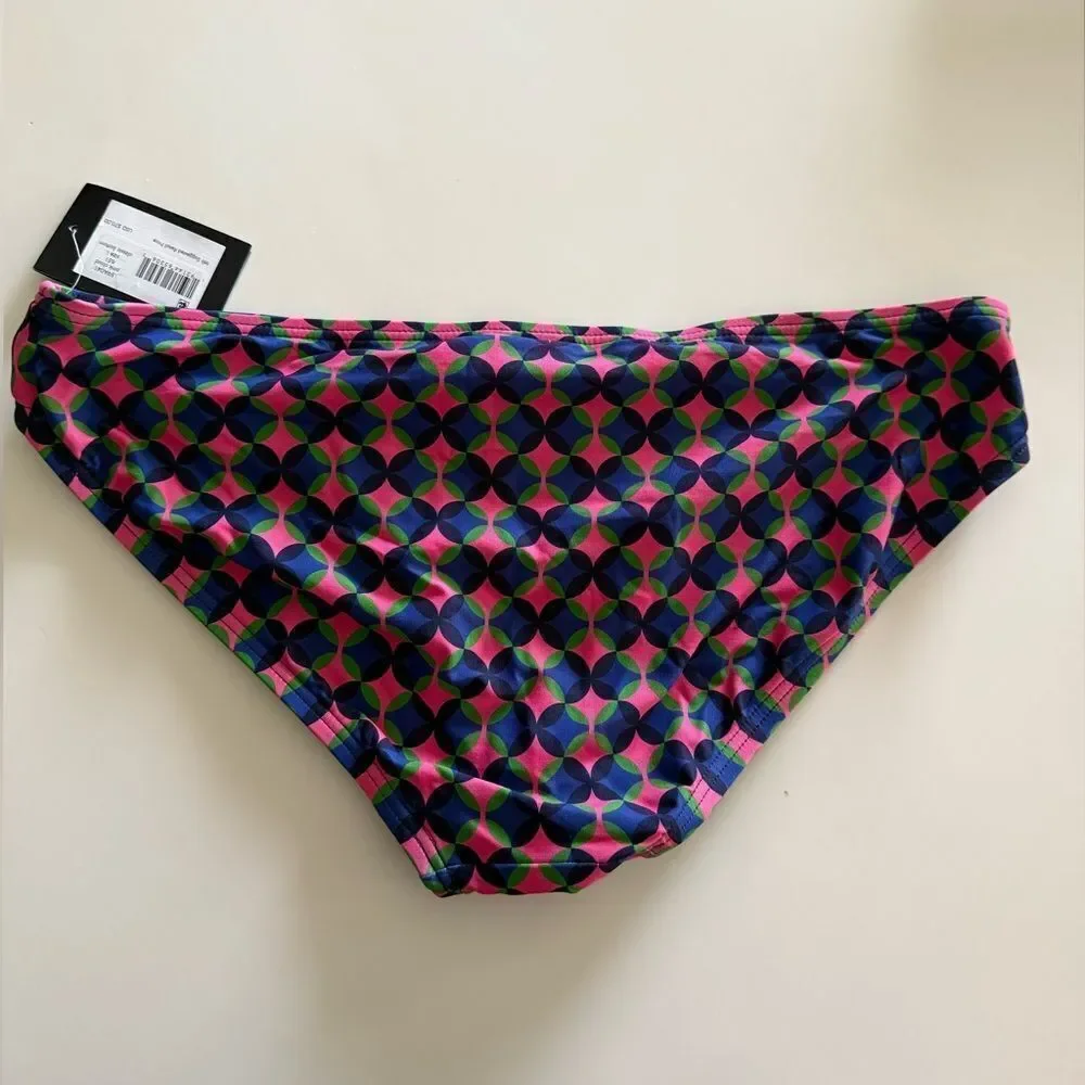 Kate Spade Geometric Print Bikini Bottom. Large, NWT